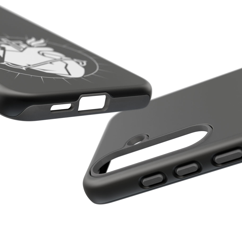 Sacred Heart Cross Phone Case — Faith-Inspired Christian Armor for iPhone
