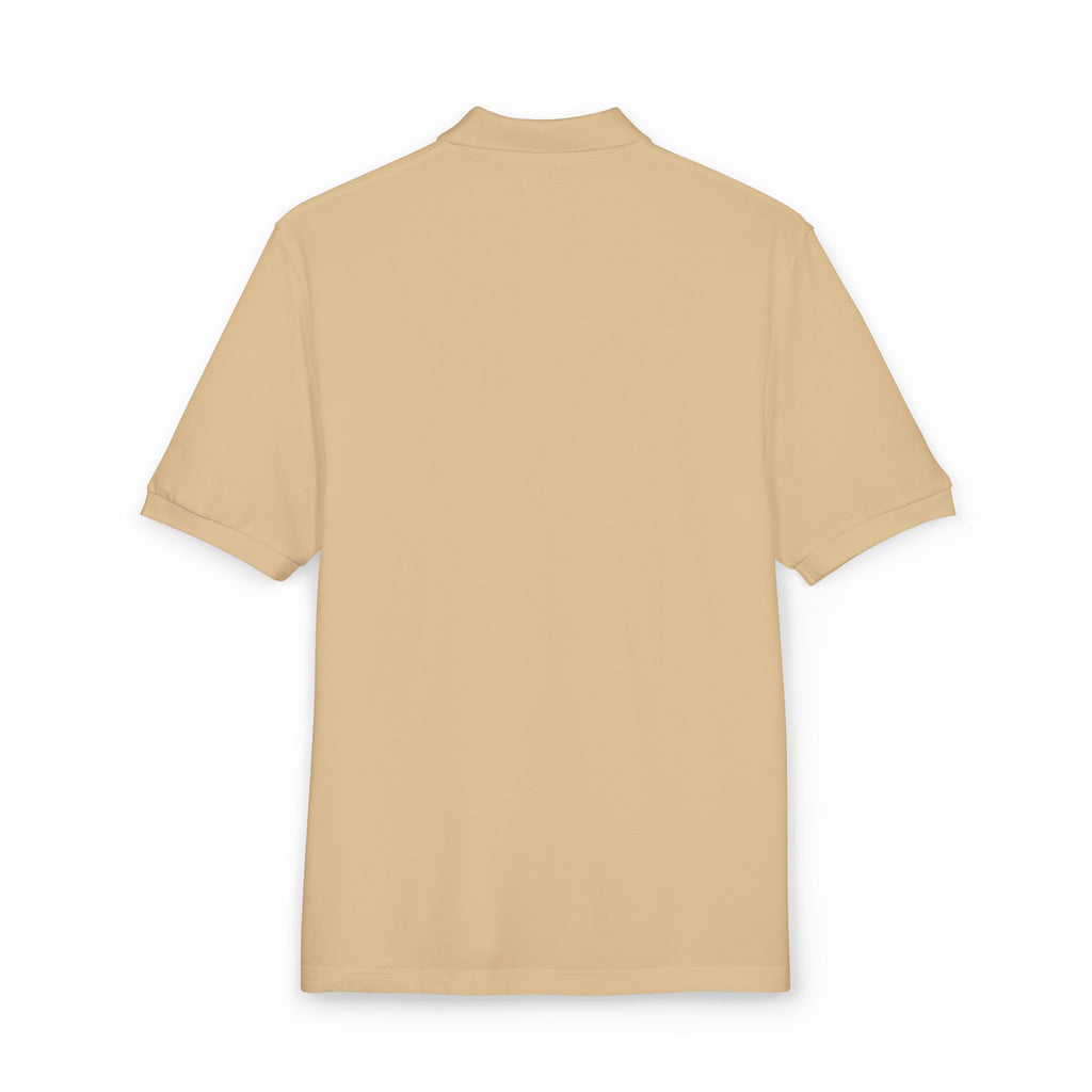 Embroidered Heart Crest Polo Shirt — Subtle White Chest Logo