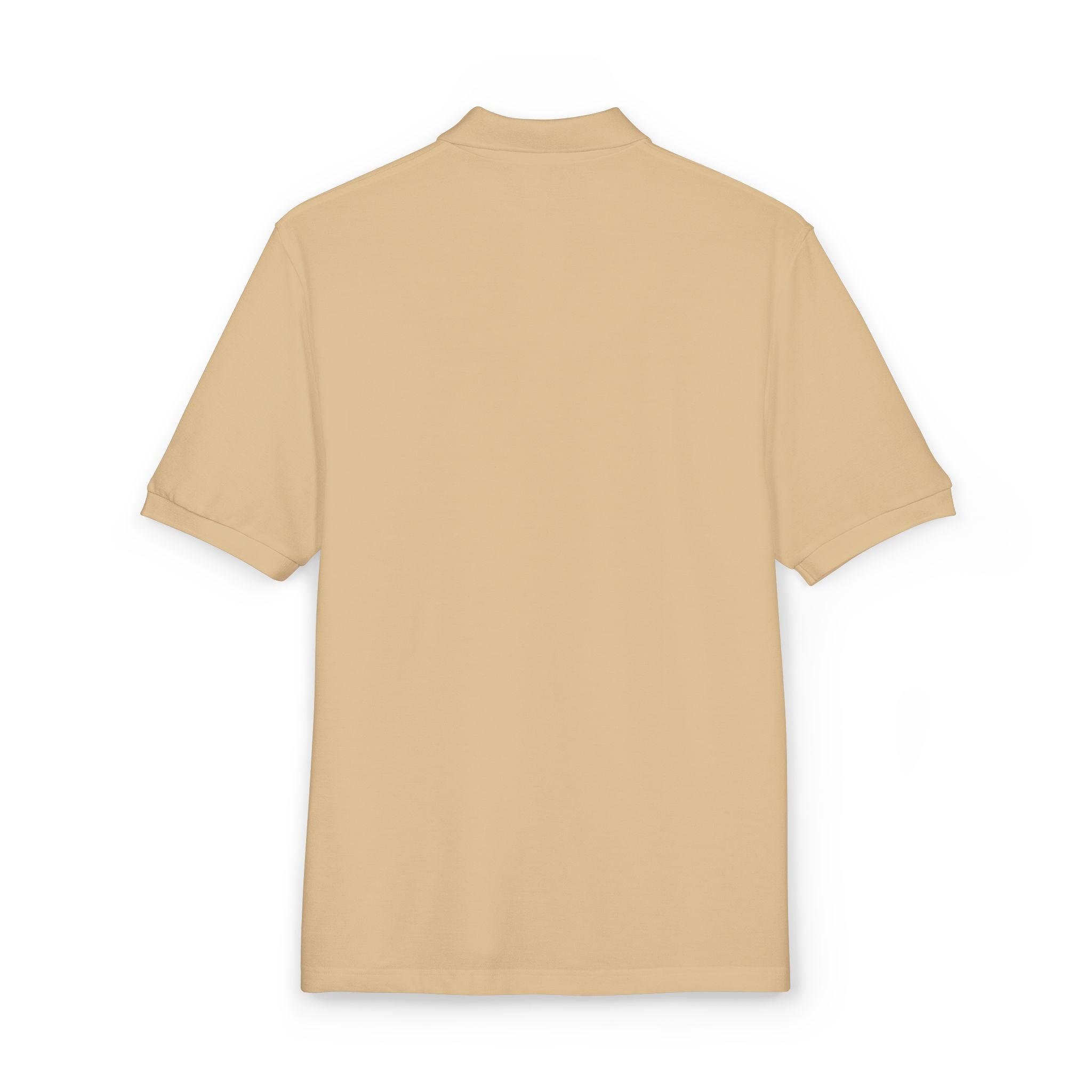 Embroidered Heart Crest Polo Shirt — Subtle White Chest Logo