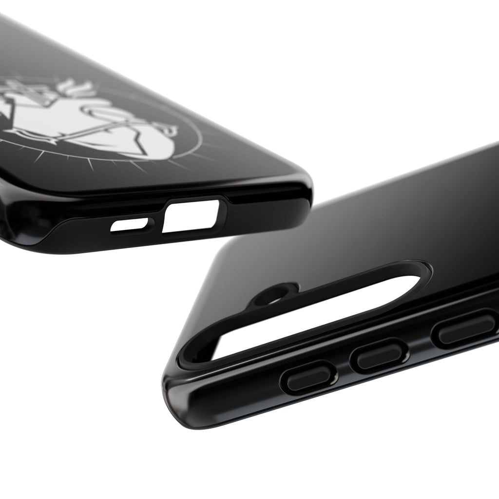 Sacred Heart Cross Phone Case — Faith-Inspired Christian Armor for iPhone