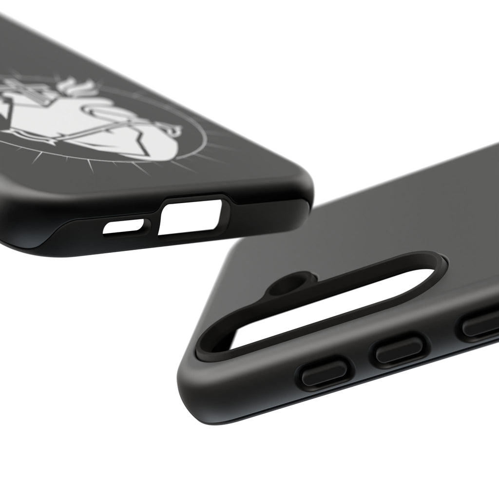 Sacred Heart Cross Phone Case — Faith-Inspired Christian Armor for iPhone