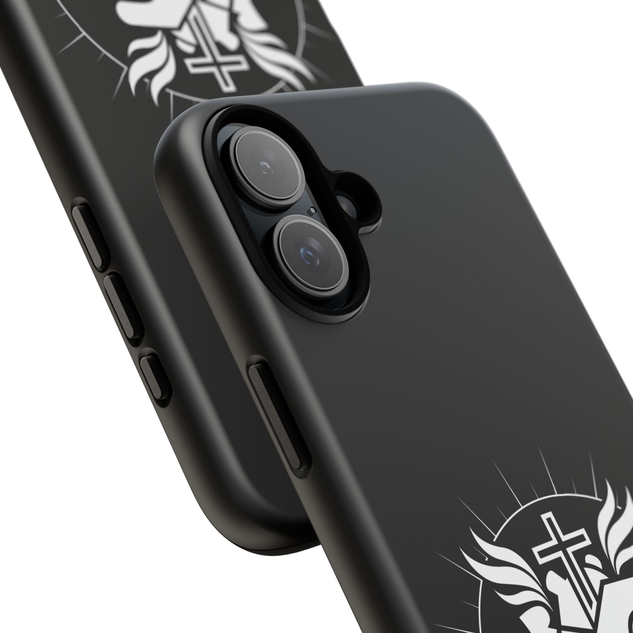Sacred Heart Cross Phone Case — Faith-Inspired Christian Armor for iPhone