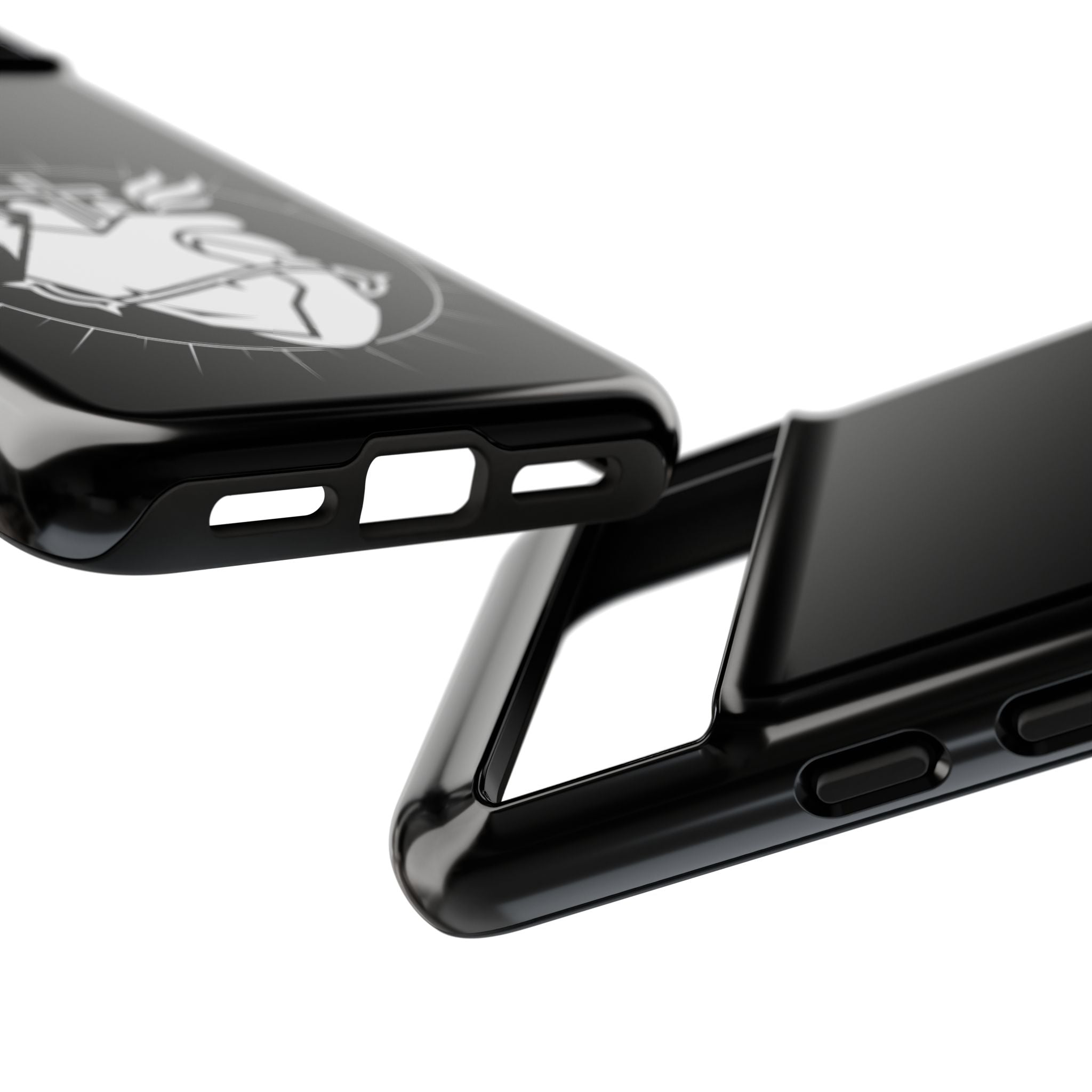 Sacred Heart Cross Phone Case — Faith-Inspired Christian Armor for iPhone