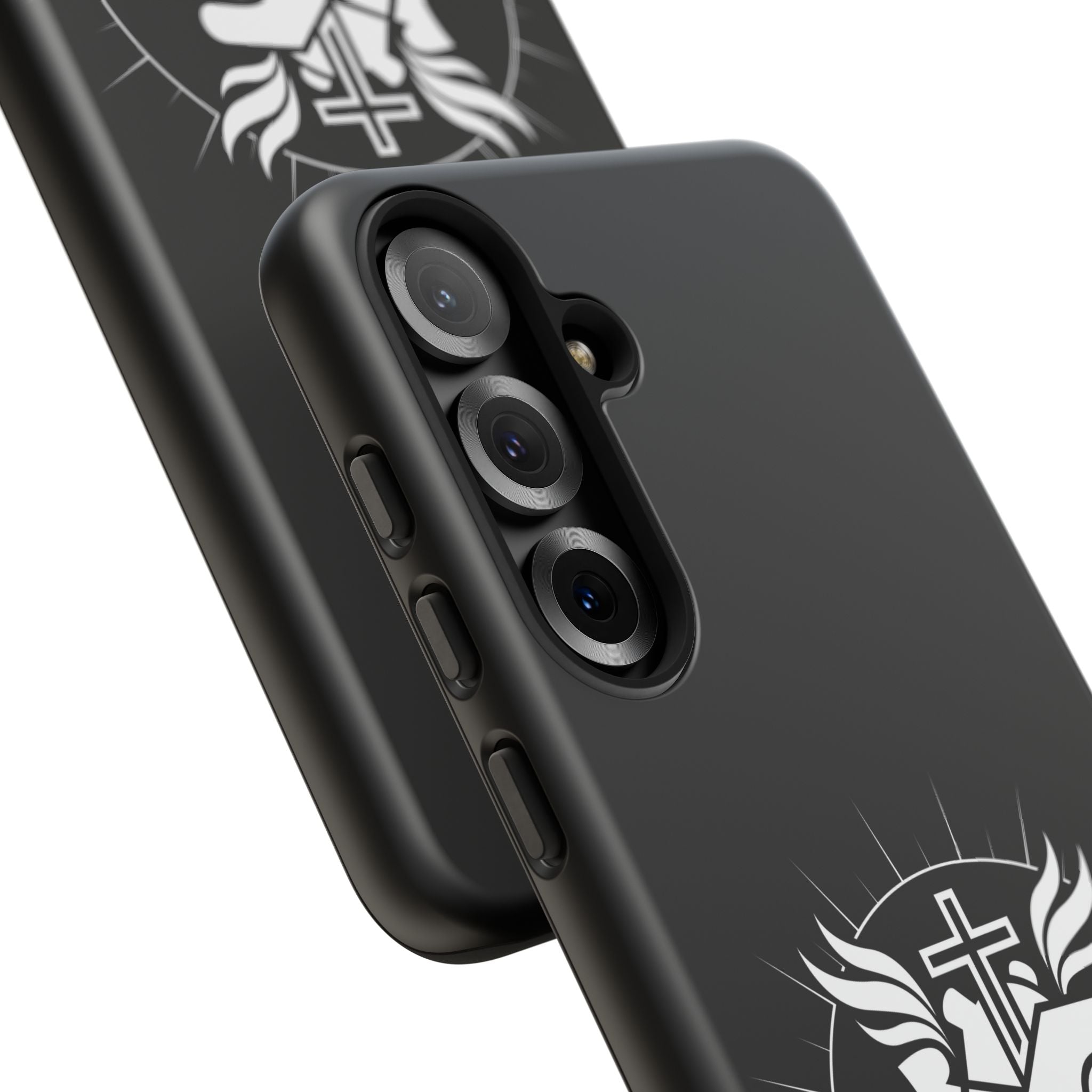 Sacred Heart Cross Phone Case — Faith-Inspired Christian Armor for iPhone