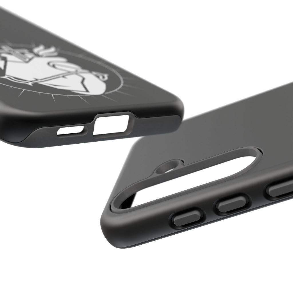 Sacred Heart Cross Phone Case — Faith-Inspired Christian Armor for iPhone