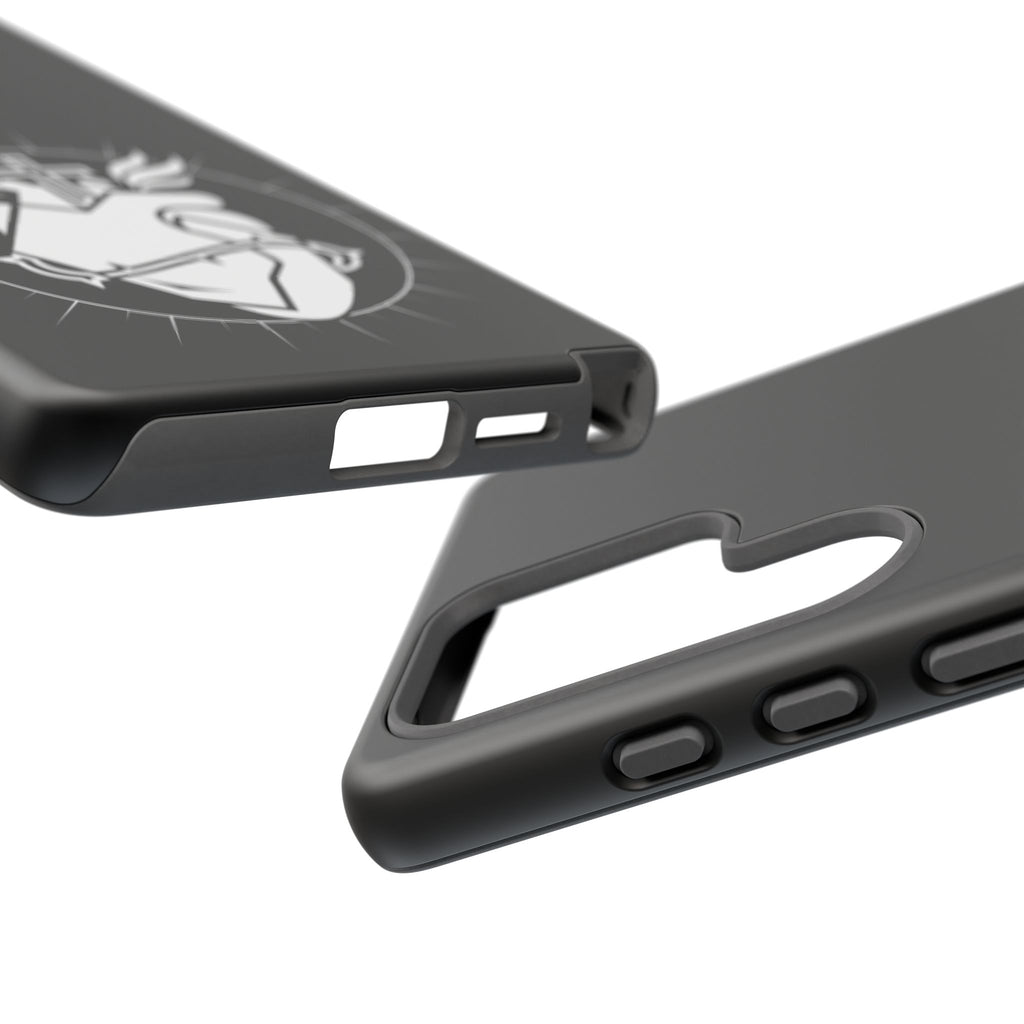 Sacred Heart Cross Phone Case — Faith-Inspired Christian Armor for iPhone