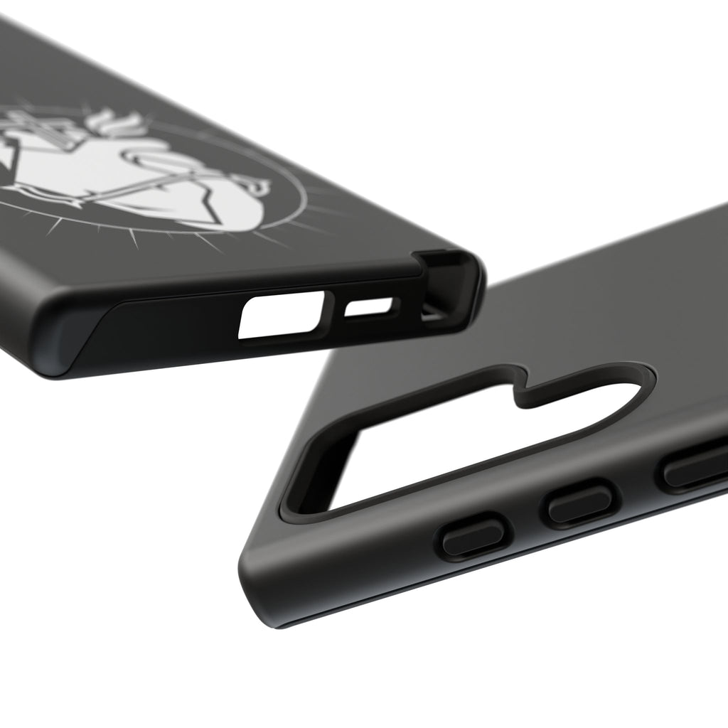 Sacred Heart Cross Phone Case — Faith-Inspired Christian Armor for iPhone