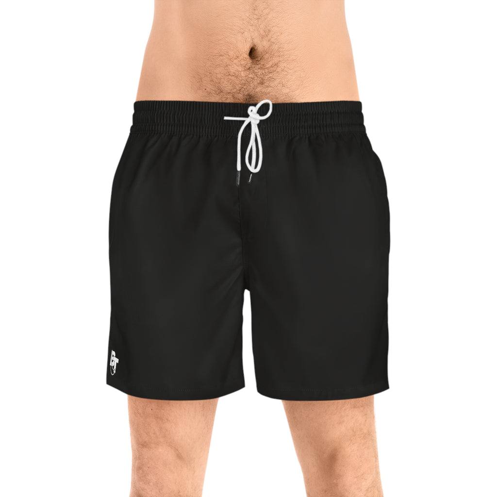 Blue Crab Graphic Swim Shorts Black