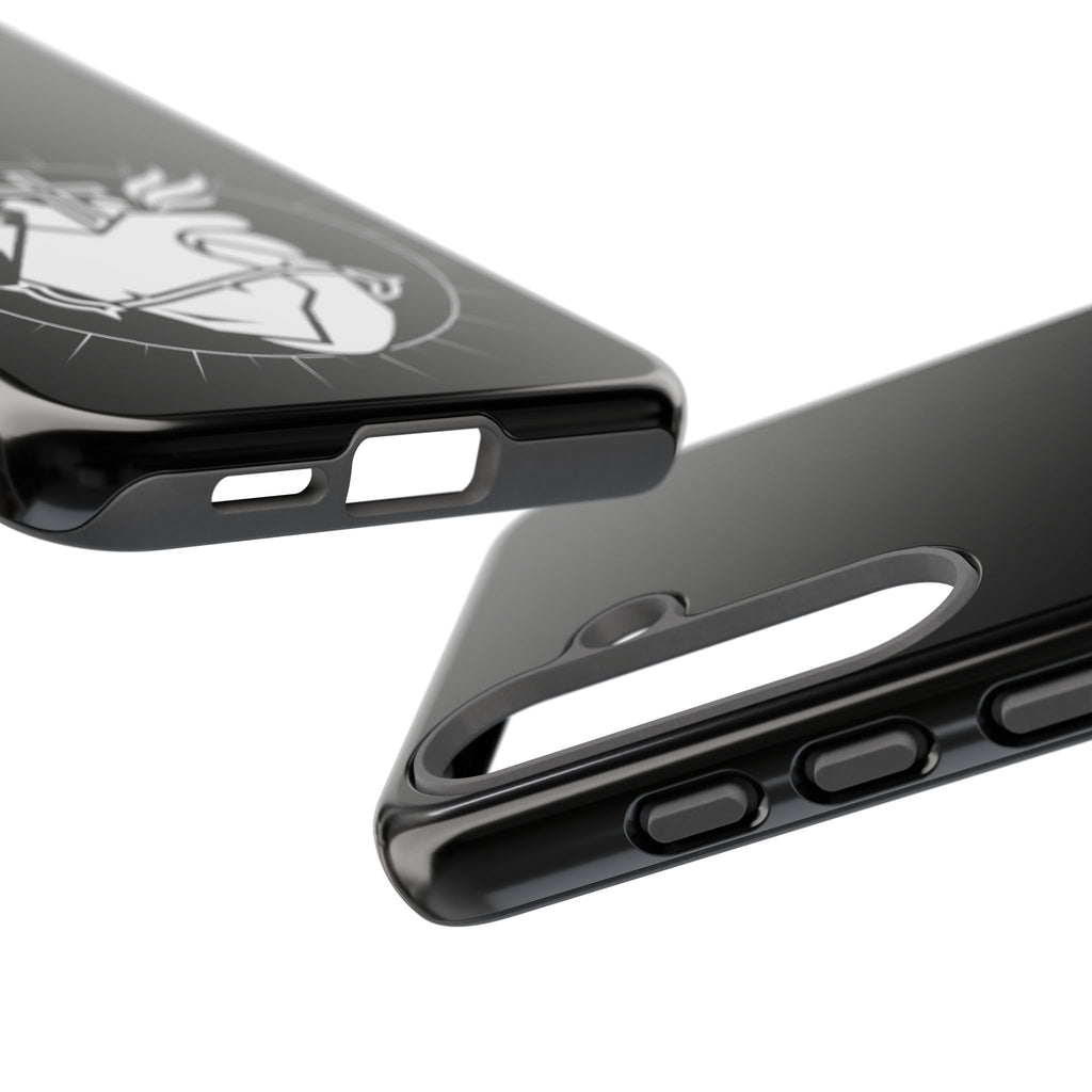 Sacred Heart Cross Phone Case — Faith-Inspired Christian Armor for iPhone
