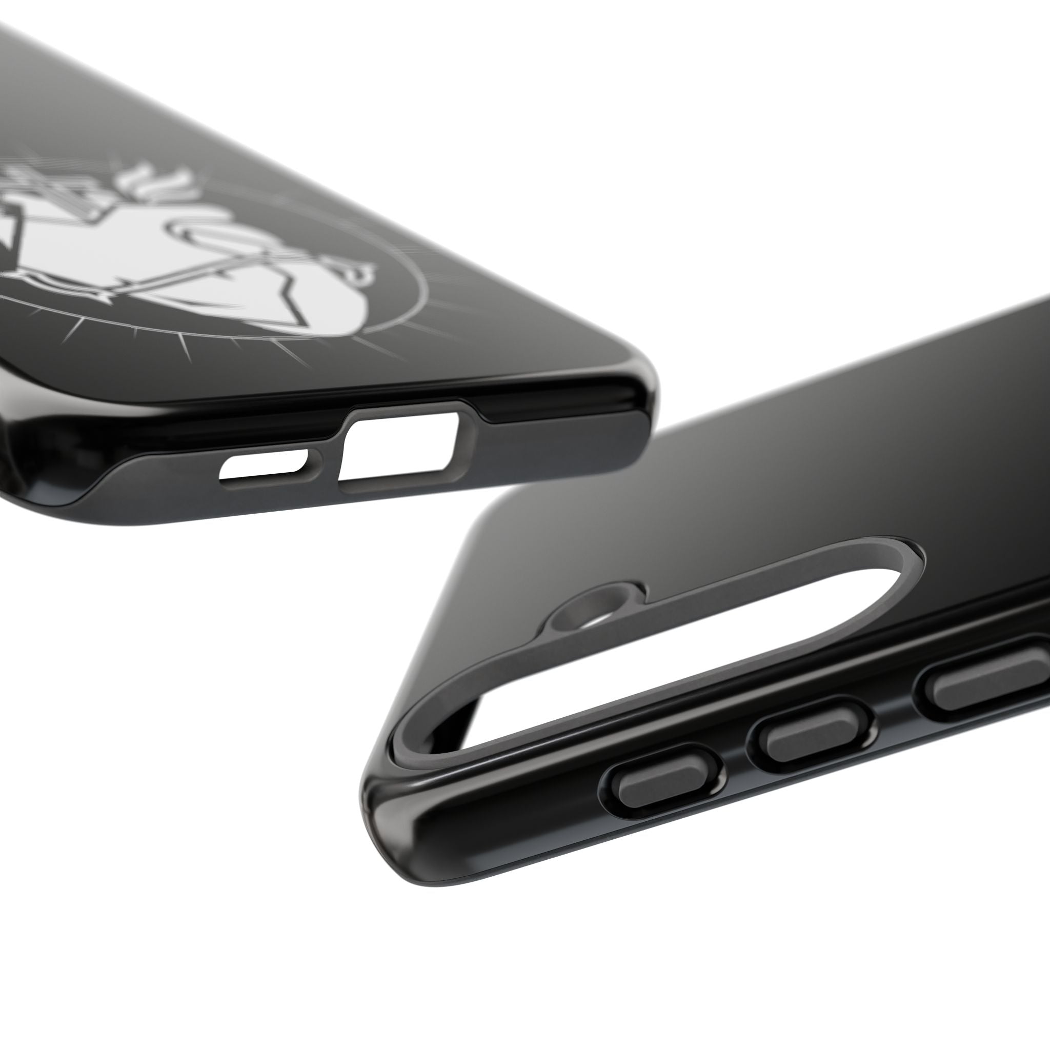 Sacred Heart Cross Phone Case — Faith-Inspired Christian Armor for iPhone