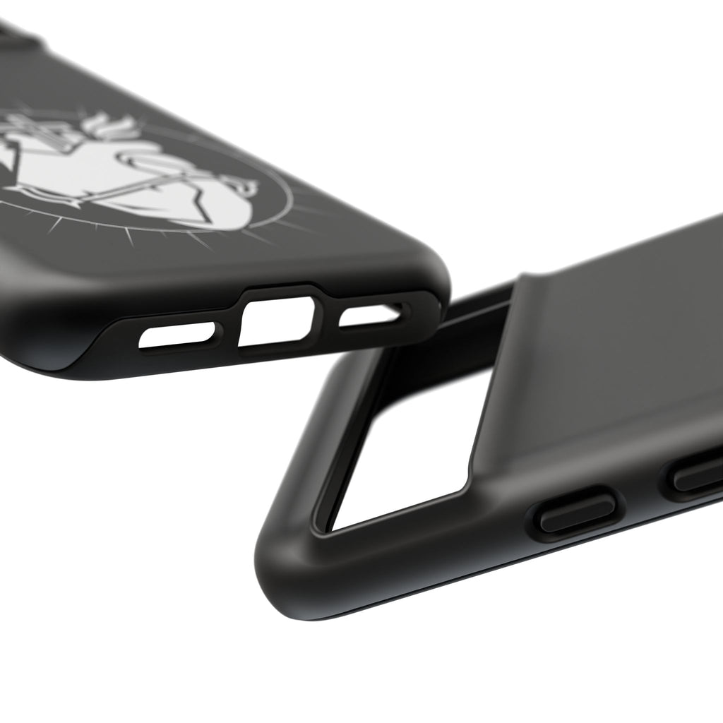 Sacred Heart Cross Phone Case — Faith-Inspired Christian Armor for iPhone