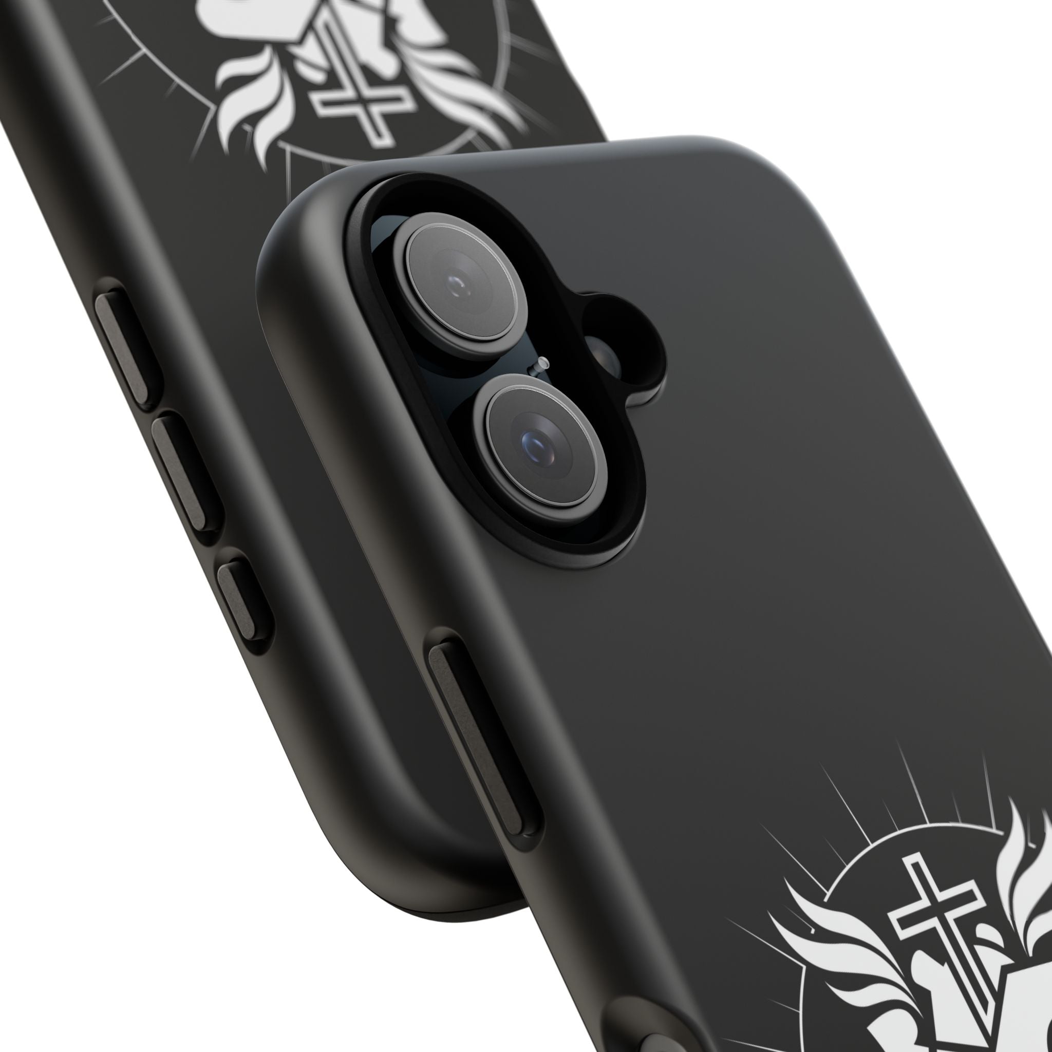 Sacred Heart Cross Phone Case — Faith-Inspired Christian Armor for iPhone