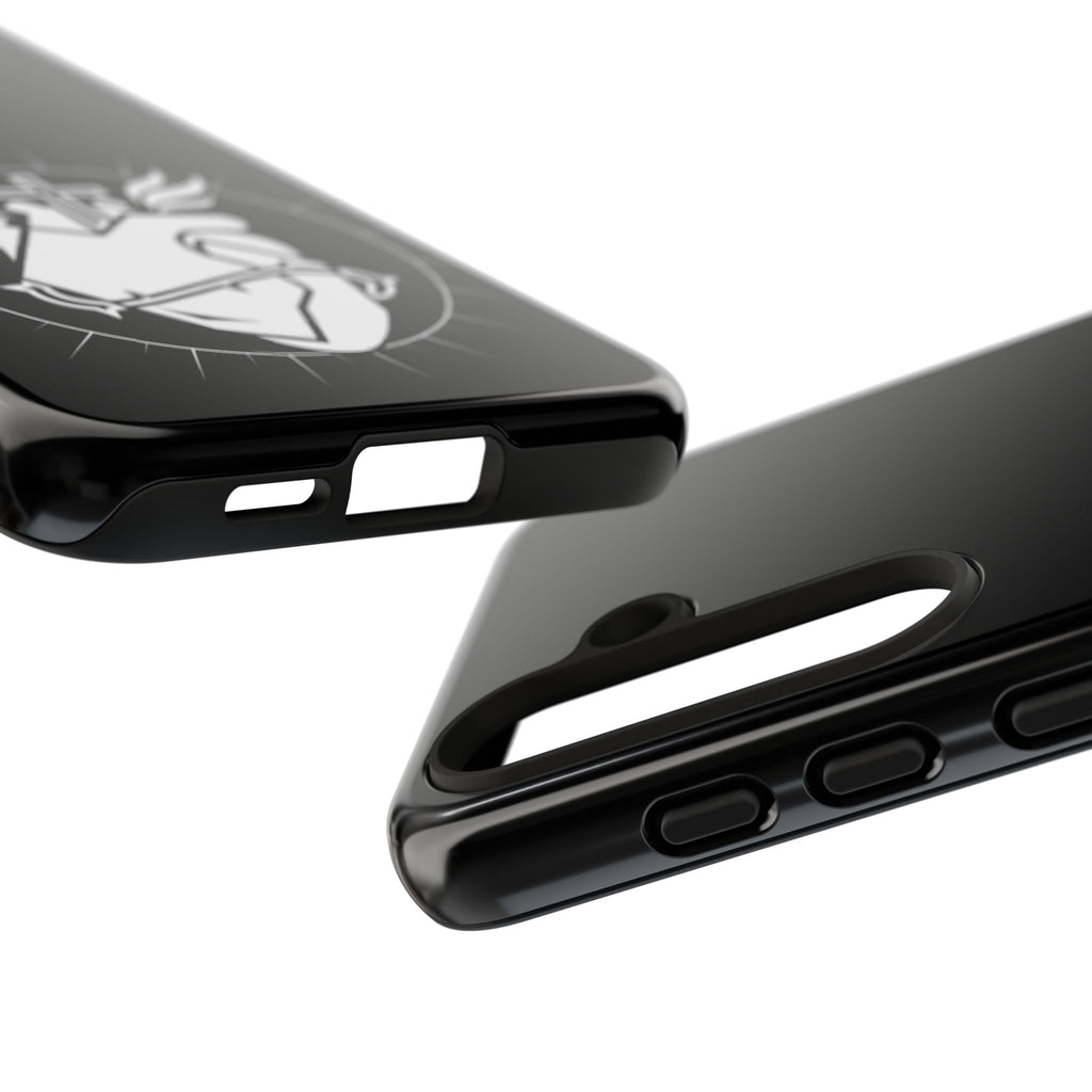 Sacred Heart Cross Phone Case — Faith-Inspired Christian Armor for iPhone
