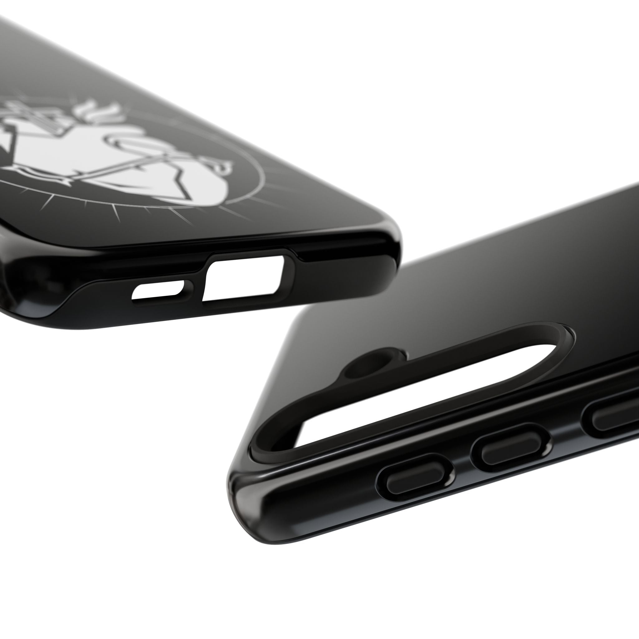 Sacred Heart Cross Phone Case — Faith-Inspired Christian Armor for iPhone